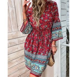 New! Boho vibe mini dress/tunic/top